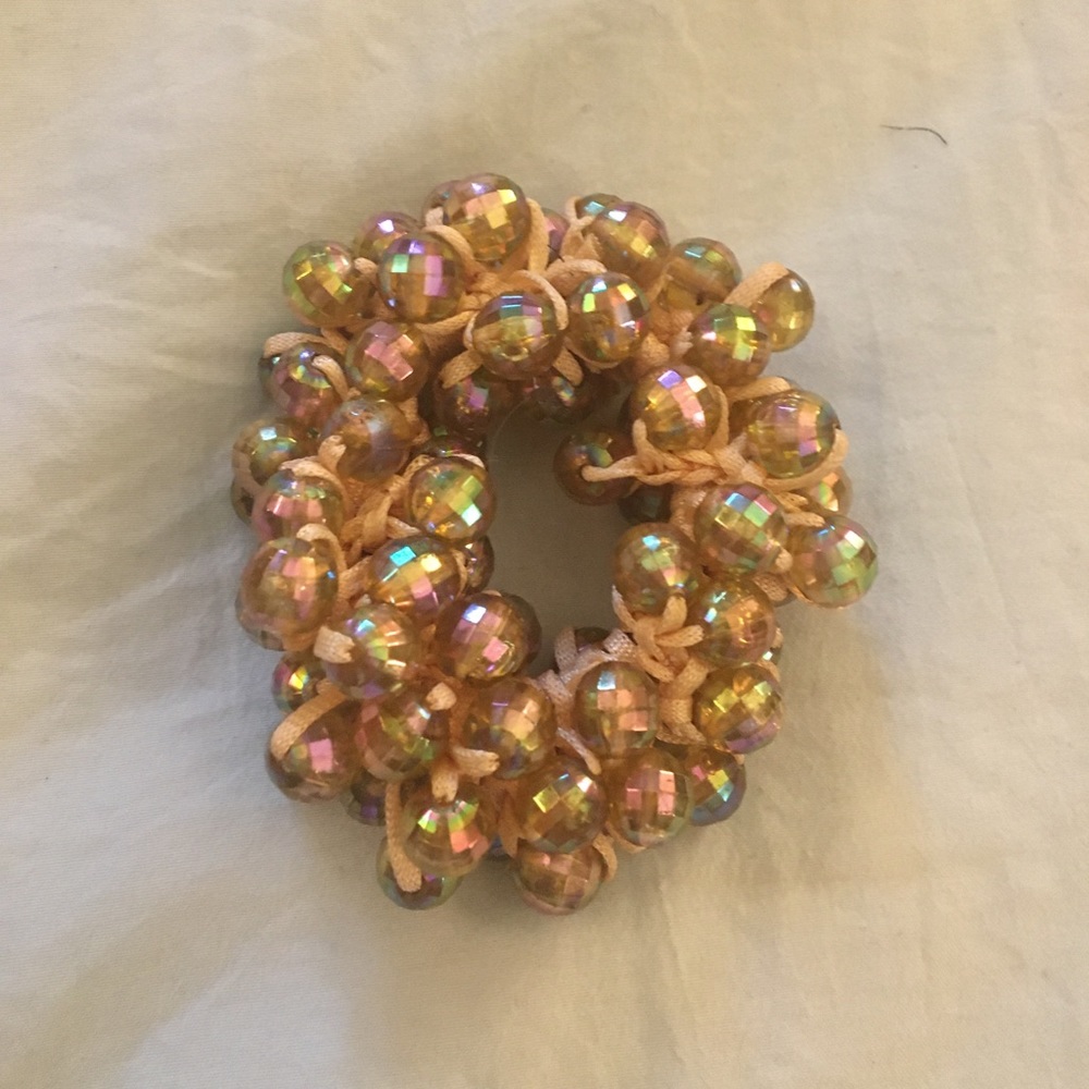 1990s Beaded Scrunchie